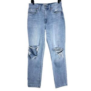 Madewell The Perfect‎ Vintage Jean in Calabria Wash: Ripped Edition Sz 28
